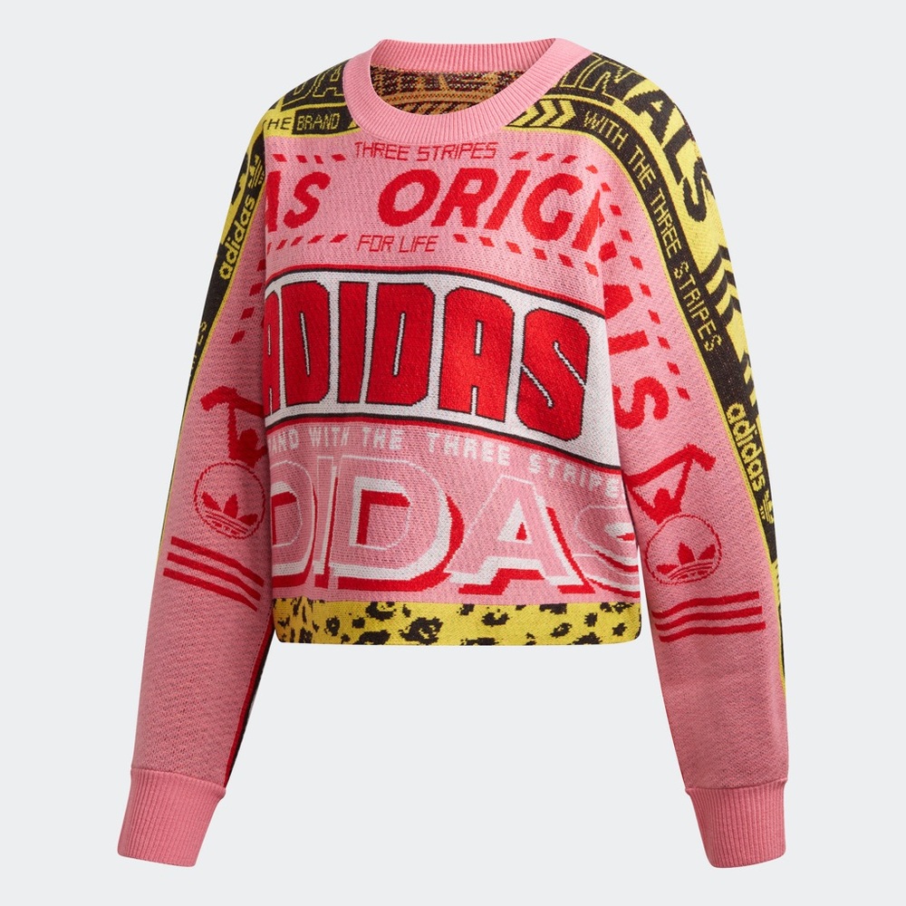 Adidas Soccer Scarf Inspired Knit Sweater